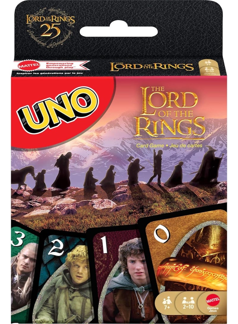 Mattel Games UNO The Lord of The Rings Card Game for Kids, Adults & Families, Travel & Camping, Inspired by The Movies - Image 2
